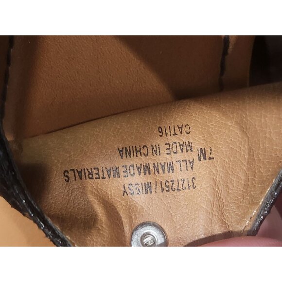 Eurosoft Sofft Missy Black Faux Snakeskin Embossed Thong Strappy Sandals/Sz. 7M - Picture 8 of 8